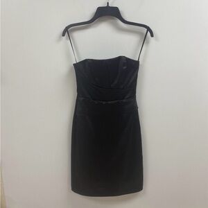White House Black Market Strapless Black Dress
